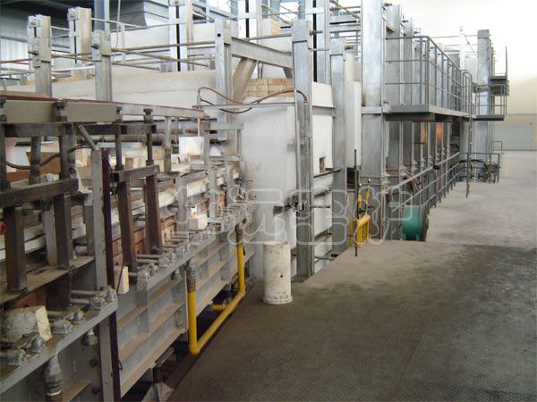 Glass fiber production line